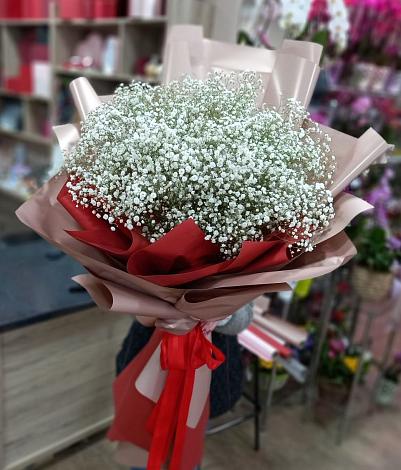Букет цветов из: Гипсофила в Венцах