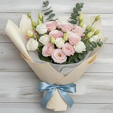 Букет цветов из:  Лизиантусы #REPLACE_PRED# Венцах