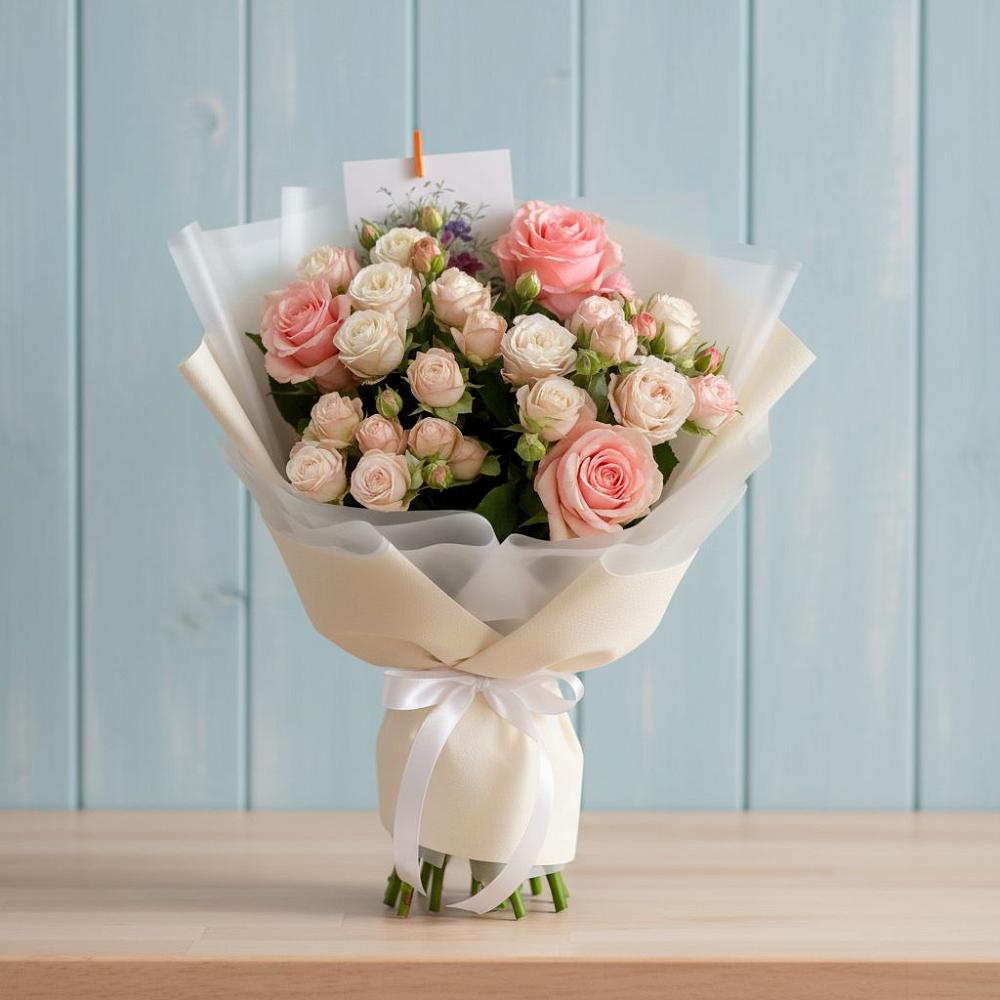 Букет цветов из: Розы в Венцах