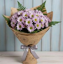 Букет цветов из:  Хризантемы в Венцах