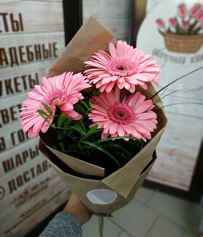 Букет цветов из: Герберы в Венцах