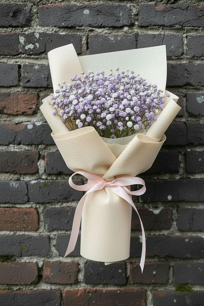 Букет цветов из: Гипсофила в Венцах