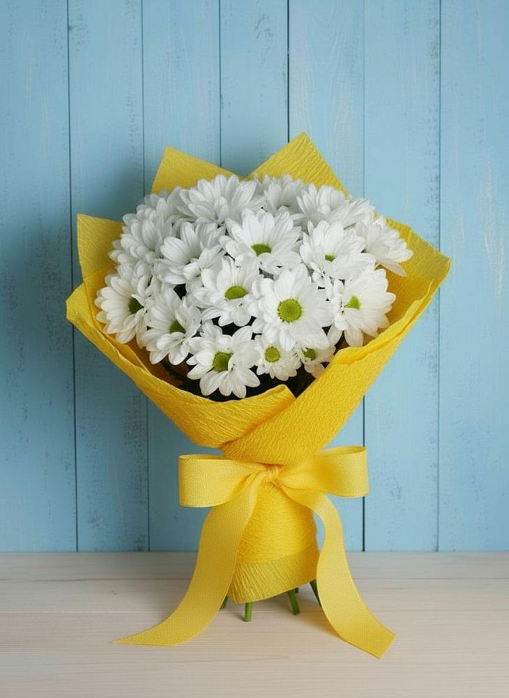 Букет цветов из: Хризантемы в Венцах
