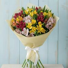 Букет цветов из:  Альстромерии #REPLACE_PRED# Венцах