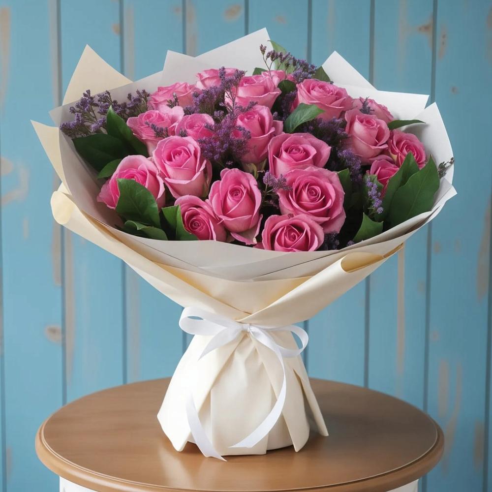 Букет цветов из: Розы в Венцах