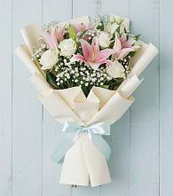 Букет цветов из:  Лилии в Венцах