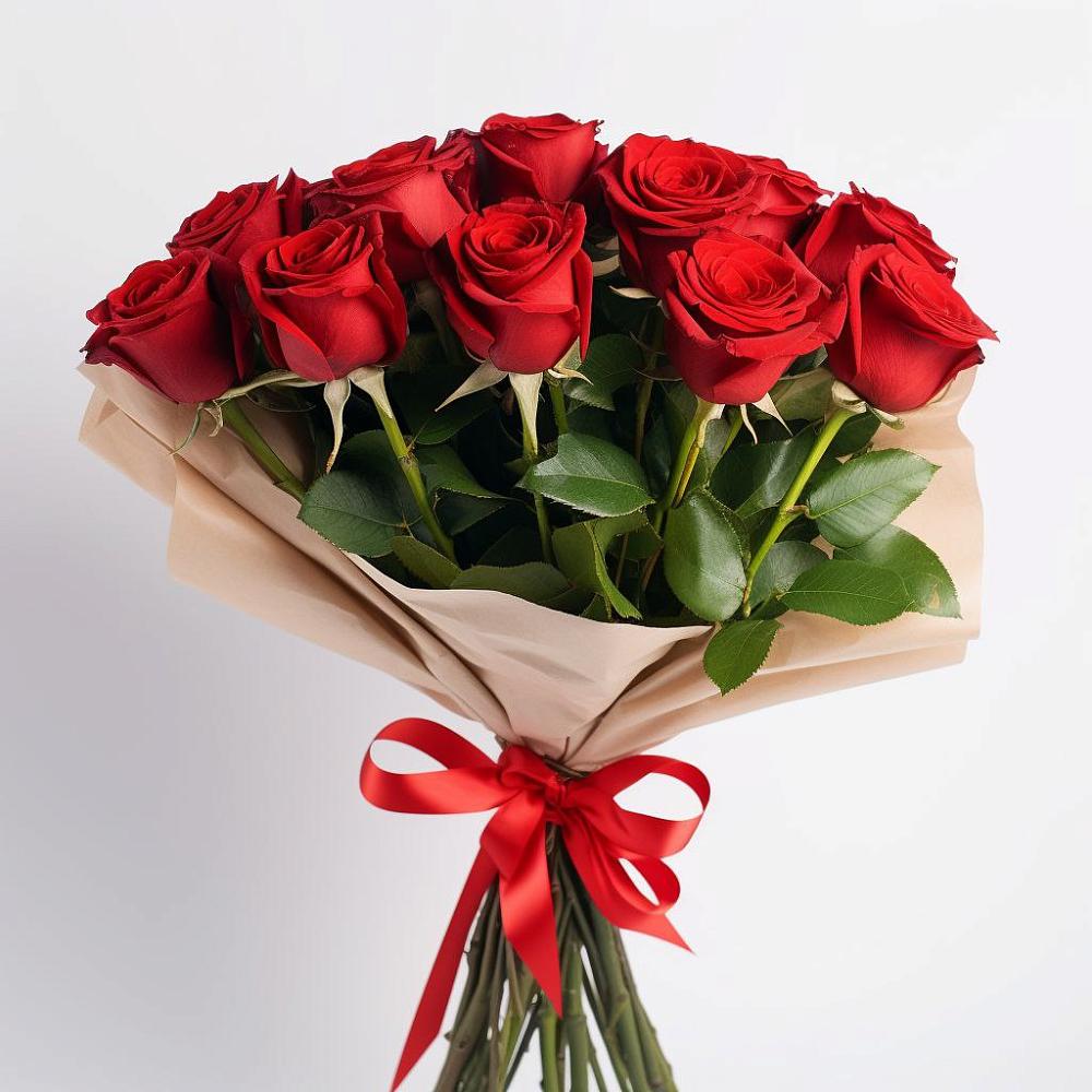 Букет 11 Красных роз Эдлесс Лав в Венцах